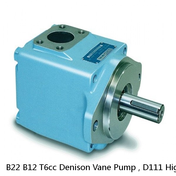 B22 B12 T6cc Denison Vane Pump , D111 High Pressure Hydraulic Pump